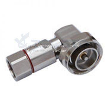 DIN Male Right Angle connector for 1/2’’ flexible RF cable RF Coaxial Connector