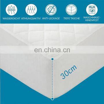 Hypoallergenic Smooth Soft 100% Cotton Waterproof Home Terry Towel Mattress Protector For Adults photo-5