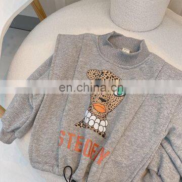 Winter Girls' Long Sleeve Plush Hoodie New 2020 Korean Foreign Style Extra Thick Pullover Bottoming Top for Children photo-6