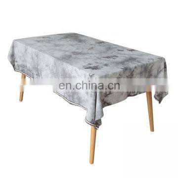 Morden Design Special Process Tie Dye Fabric Table Cover Washable Tablecloth for Coffee Table photo-5