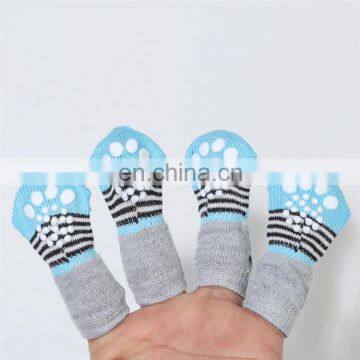 Soft Indoor Wear Cotton Anti Slip Pet Shoe Socks for Dogs Cats photo-6