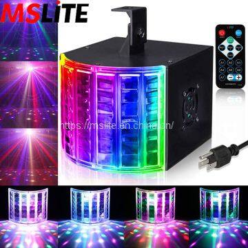 DJ Party Lamp Multicolor Sound Actived Stage Lights LED Beams with Remote and DMX512 Control for Disco Club