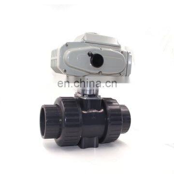 50mm DN40 PVC electric motorized ball valve with actuator