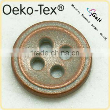 9mm hot sale zinc alloy metal 4 holes metal button