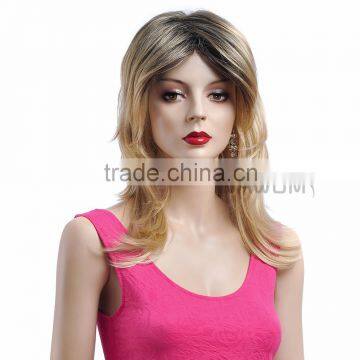 Female Straight Inclined Bang Blending Wig Hair photo-3