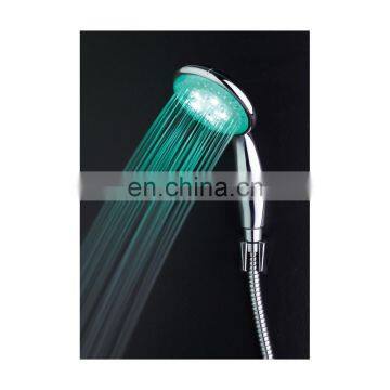 Bathroom Aqua Luxury Plastic LED Hand Shower With Temperature controlled