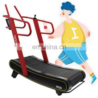 2020 most popular easy installation treadmill self-powered treadmill manual curved commercial running machine