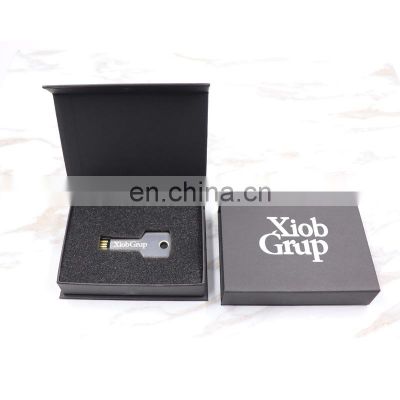 Hot Sale Metal Key Shape USB Flash Drive 64GB 32GB 16GB 8GB USB Pen Drive with Your Logo Customized