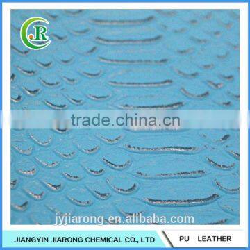 China Embossed PU Artificial Leather for Shoes Making photo-3