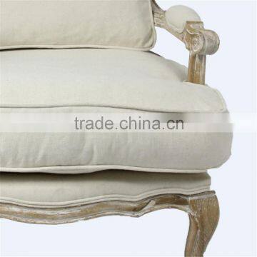 Louis XVI Style Reproduction,Vintage French Camelback Fabric Armchair,Wood Upholstery Chair,reading Room Folding Chair photo-2