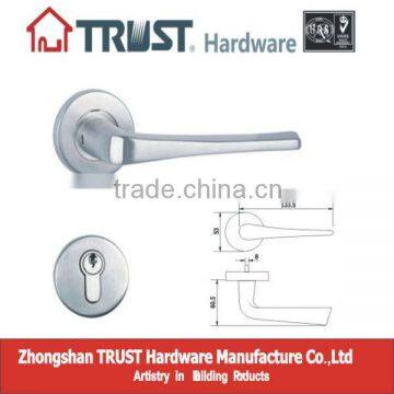 LH056:Trust Stainless Steel Solid Lever Handle with Escutcheon