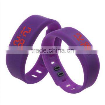 New Colorful Mens Womens Silicone LED Rubber Bracelet Touch Digital Wrist Watch photo-3