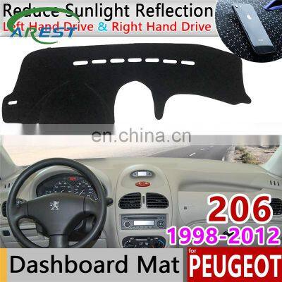 Slip Mat Dashboard Pad Sunshade Dashmat Protect Carpet Accessories for Peugeot 1998 1999 2000 2001 2002 2003 2004 2005 2006