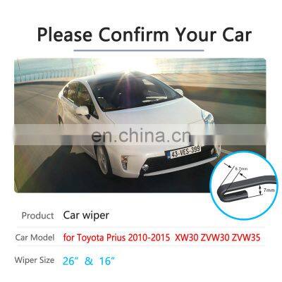 for Toyota Prius XW30 30 Zvw30 Zvw35 2010~2015 Car Wiper Blade Windscreen Windshield Wipers Car Accessories 2011 2012 2013 2014