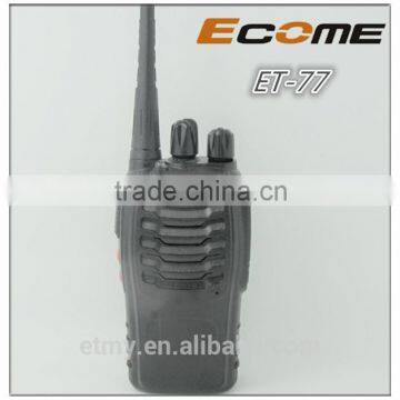 China Manufacturer ECOME ET-77 low cost license free walkie talkie