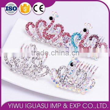 2015 new model FZZ-247 holloween wedding tiara crown wholesale princess crown for girls coroa de princesa de cabelo