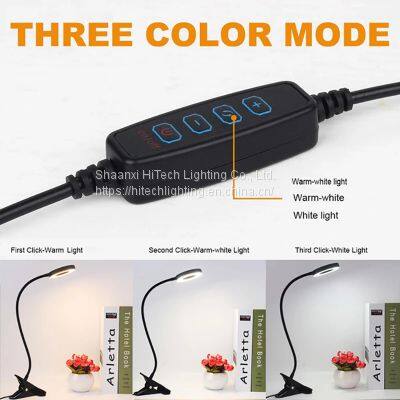 Table Lamp Led Dormitory Cool All Metal Desk Lamp for Home Decoration Hose Live Screen Display Hanging Lamp Clip Reading Lamp photo-3