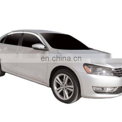 Chrome door visor side window deflector shade sun rain shield silver strips guard for Volkswagen passat