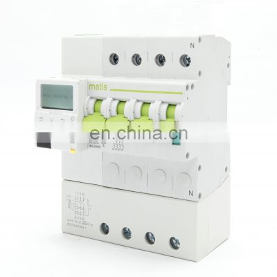 3P+N RCCB/RCBO AC 230V short circuit protection smart mcb type rcbo circuit breaker