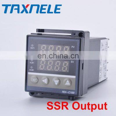 Digital Temperature Controller,REX- C100 Controller Temperature Digital Thermostat+ 40DA SSR Relay+ K Thermocouple 1m Probe photo-4