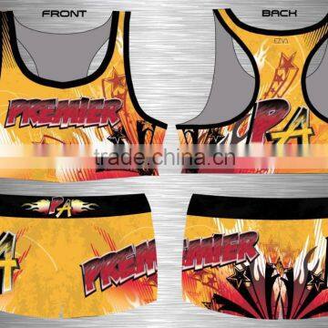 sublimation cheerleading uniforms