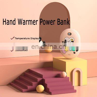 Custom Logo Portable Usb Pocket Slim Electric Rechargeable Fast Charger Hand Warmer With Mobile Power Bank photo-4