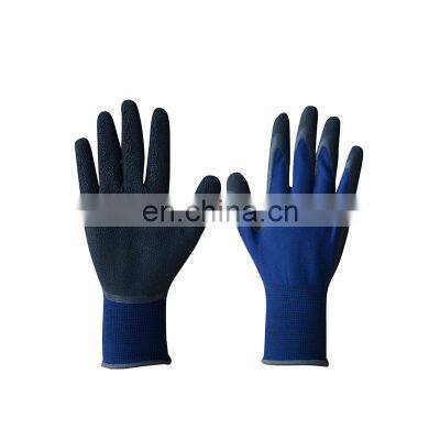 13 Gauge Nylon Nitrile Gloves Industry Construction Safety Red Polyester Nitrile Coated Work Gloves With Custom Logo