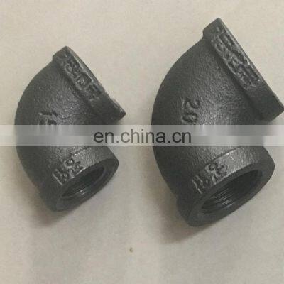 sgs certified black elbow galvanized malleable iron pipe fittings