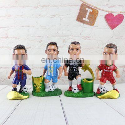 A Soccer Star Makes a Doll Model as a Gift for Fans of 2018 World Cup Star Messi Cristiano Ronaldo