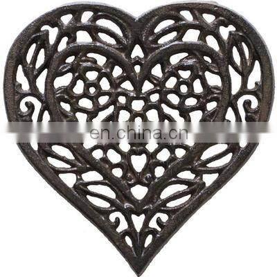 black heart shape trivet