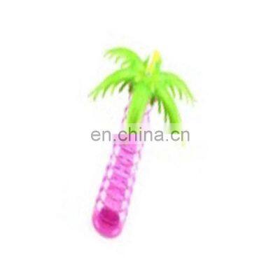 New BPA Free Transparent Plastic Yard Cup Palm Tree Beach Water Drinking Sipper Cup Bottle