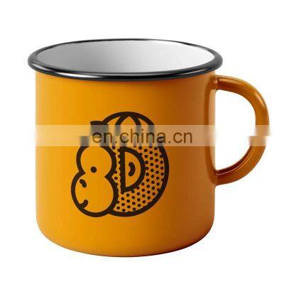 Custom china enamel metal steel tin coffee glass enamel cup