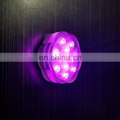 2019 Remote controlled waterproof submersible LED light base under vase lighting RGB led light