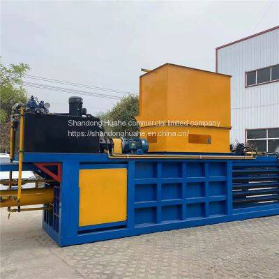 horizontal hydraulic baling press