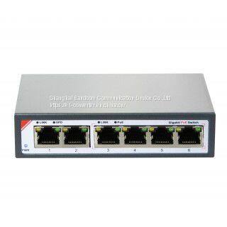 4GE POE ethernet Switch with 2 GE SFP uplink