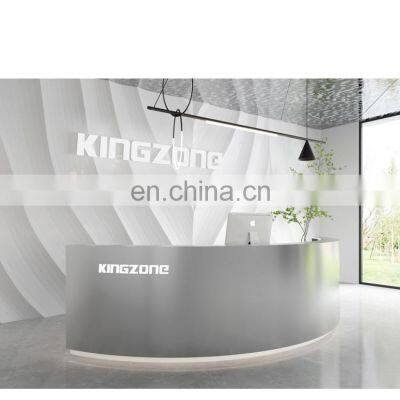 Commercial Spa Counter Table Front Desk Reception Desk Display Case Black Reception Desk photo-3