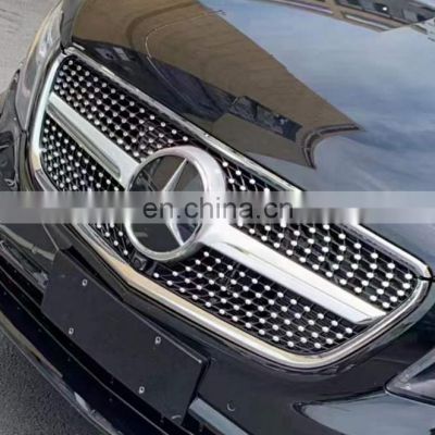 Diamond radiator front bumper grille mesh hood for Mercedes V class W447 V260 facelift V260 V250 vito 447