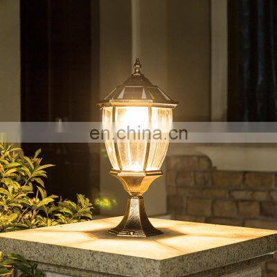 Outdoor Waterproof IP65 LED Solar Lamp Garden Lamp European Style Post Pillar Fence Post Lights