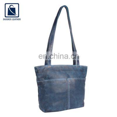 Trendy Design Luxury Pattern Wholesale Swiss Cotton Lining Material Women Genuine Leather Handbag at Low Price