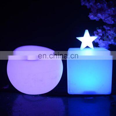 best selling IP65 outdoor waterproof colorful led cube bar stool led chair led cube stools