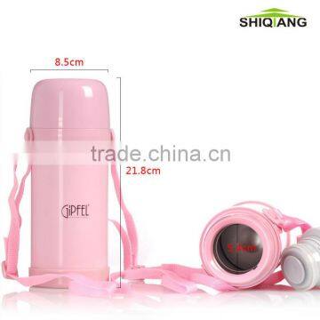 500ml stainless steel vacuum children food bottles with color coating