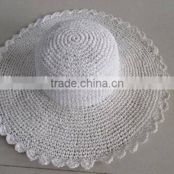 Fashion Design Crochet Paper Hat / Dress Hat / Summer Hat photo-3
