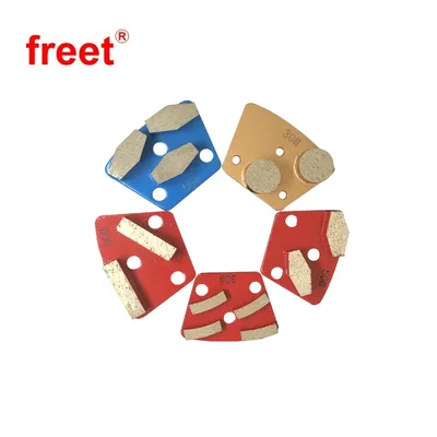 Diamond Trapezoid Grinding Plate Shoes 30# Grit Grind Tool for Epoxy Floor