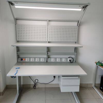 Height-Adjustable Antistatic ESD Workbench for Workshop Laboratory Electronic Workbench ESD Textured Desk photo-2