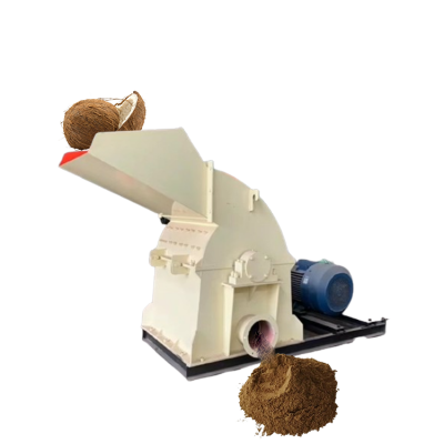 Coconut Husk Shredder Machine Mobile Wood Chipper Wood Grinders for Sawdust Processing