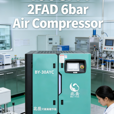 Plastic Machinery Equipment.Supporting Screw Air Compressor37KW6BAR.Silent and Energy-saving Design. photo-2