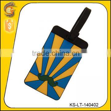 custom colored logo golf pvc luggage tag