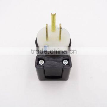 Super Tough Nylon Black-beige nema 5-15 plug/Right Angled NEMA 5-15P/Industrial Plug