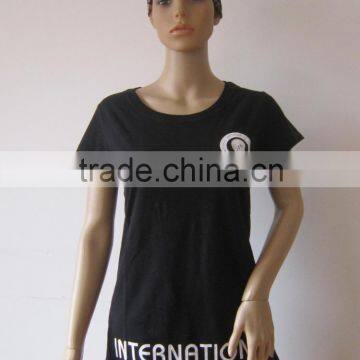 10057 Fashion style Hand Made 100% Cotton Jersey White/Black Barber T-shirt