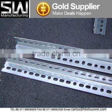 Steel angles perforated bar